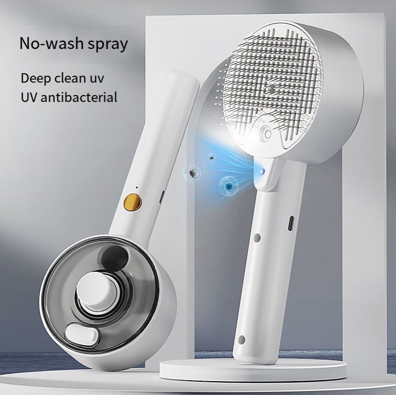 4 in 1 Grooming Spritz Defur UV Steam Brush For Cats
