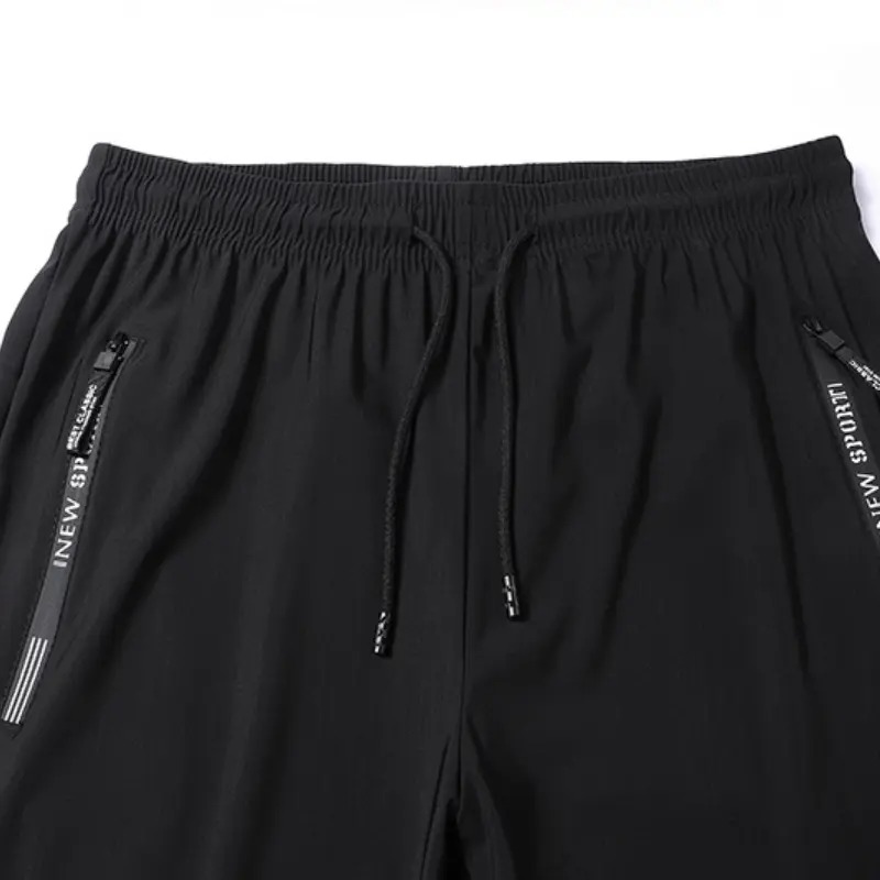 Women’s Capri Pants – Loose Fit, Summer Drawstring Waist, Zipper Pockets