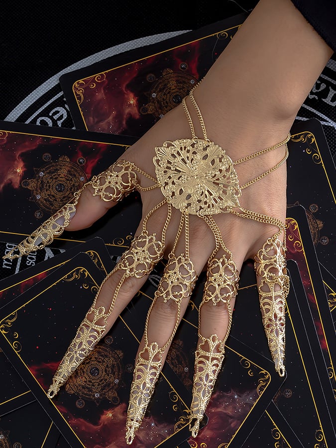 Halloween Gothic Dark Tapered Tassel Bracelet