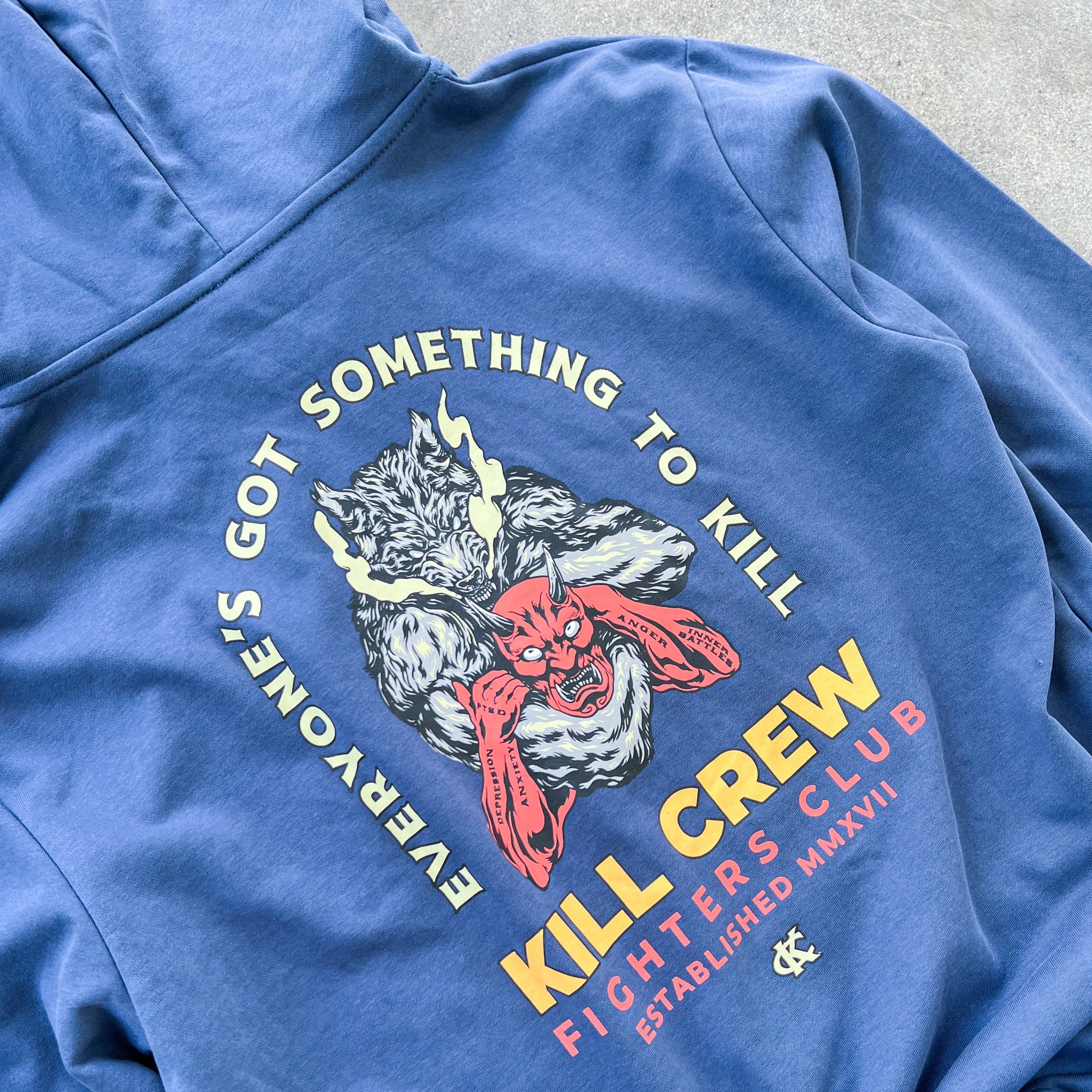 INNER DEMONS HOODIE - BLUE