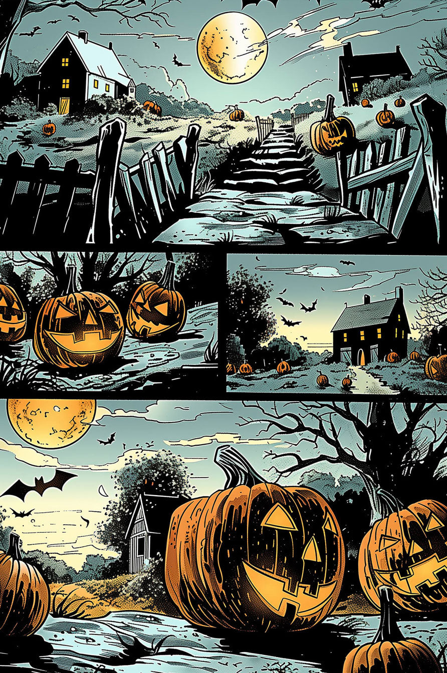 Scary Pumpkin 500 / 1000 Piece Puzzle