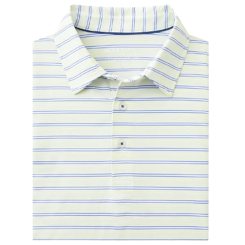 12-Pack Men's Golf Shirts — Moisture-Wicking Performance Short-Sleeve Striped Polo