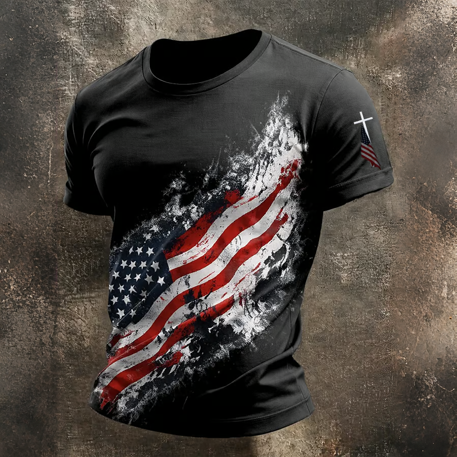 Men's American Commemorative Printed T-Shirt