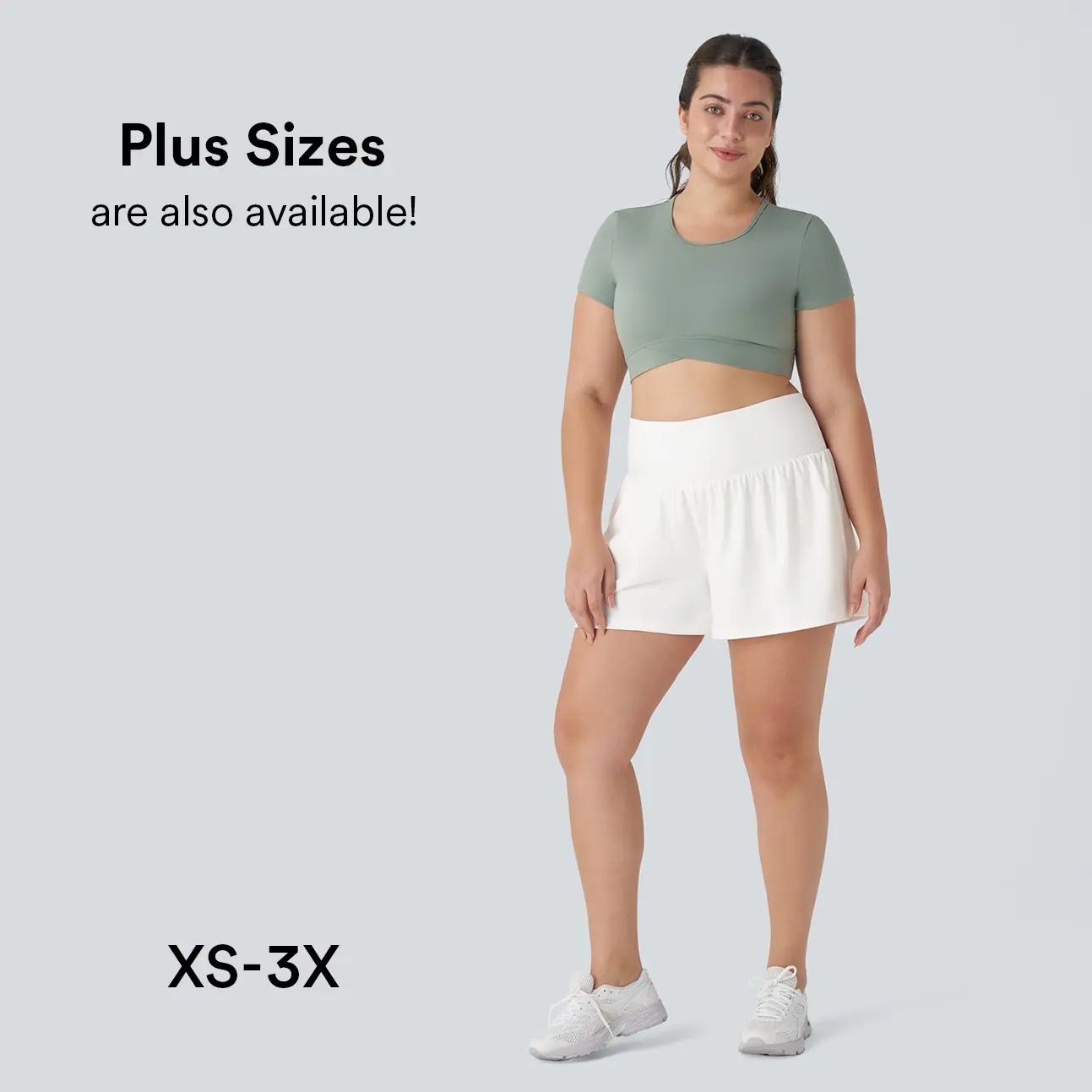 Women’s 2-in-1 Super High Waisted Yoga Shorts with Multi Pockets