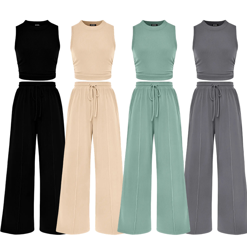 Women's Ribbed Knit Lounge Set