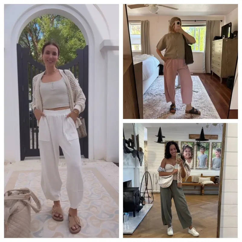 Women's loose wide-leg pants