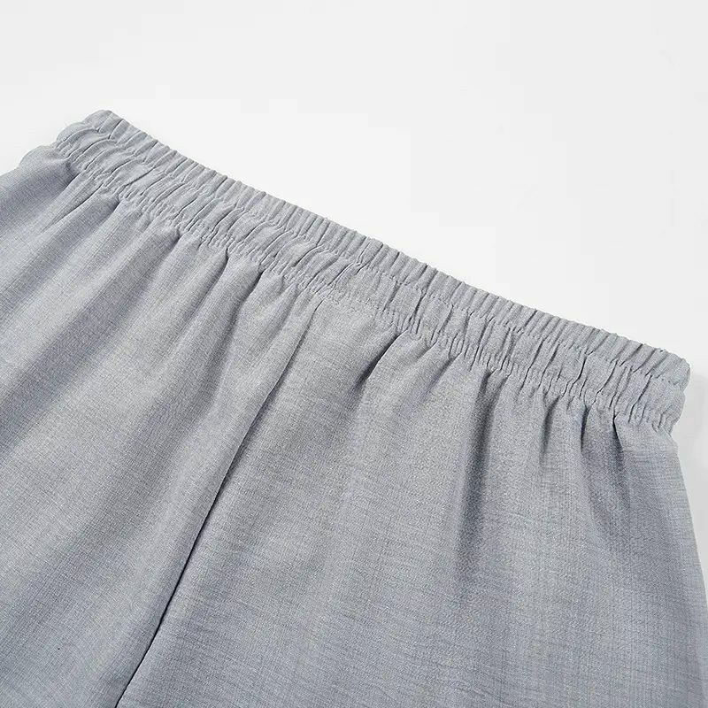 Casual waist-cinching pants suitable for couples and unisex wear