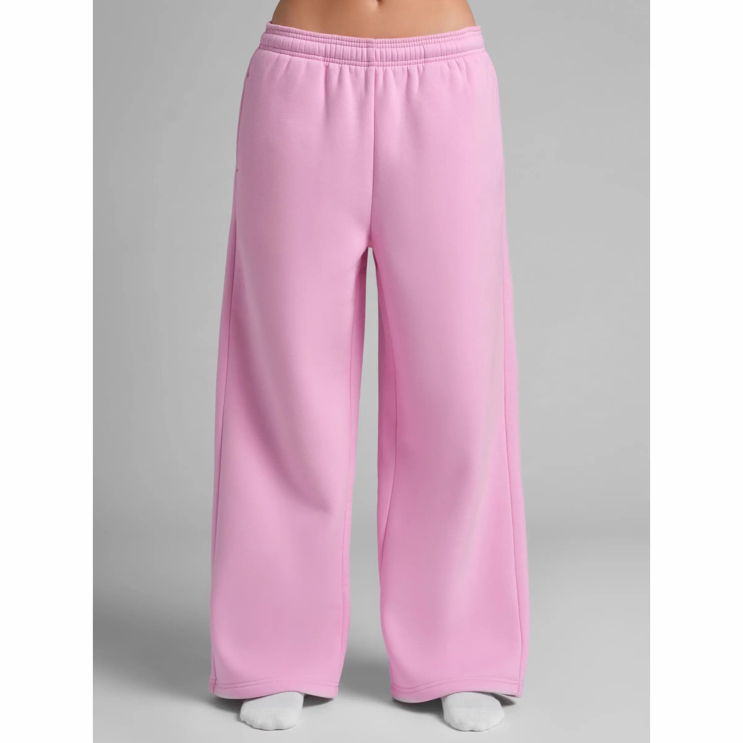 Unisex Relaxed Wide Leg Sweatpants – Ultra-Soft Heavyweight Fleece with Pockets
