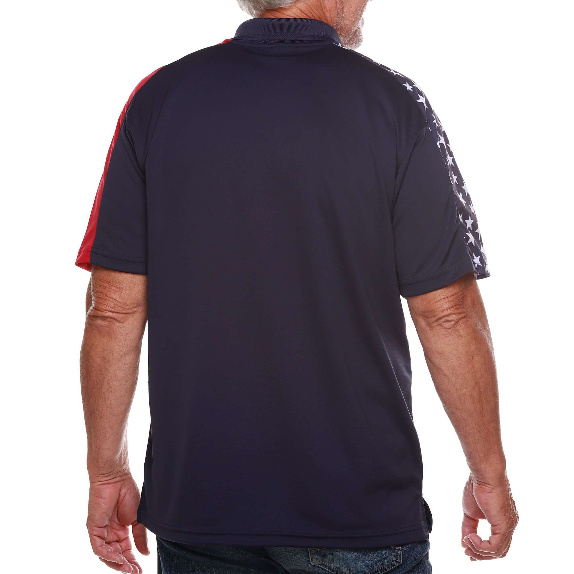 Men's Made in USA Patriotic Tech Polo Shirt