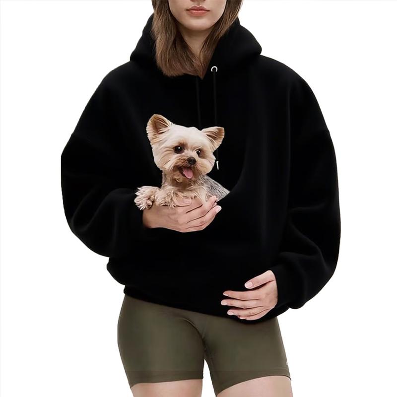 Cozy Pet Carrier Hoodie – Ultra Soft Kangaroo Pocket Sweatshirt