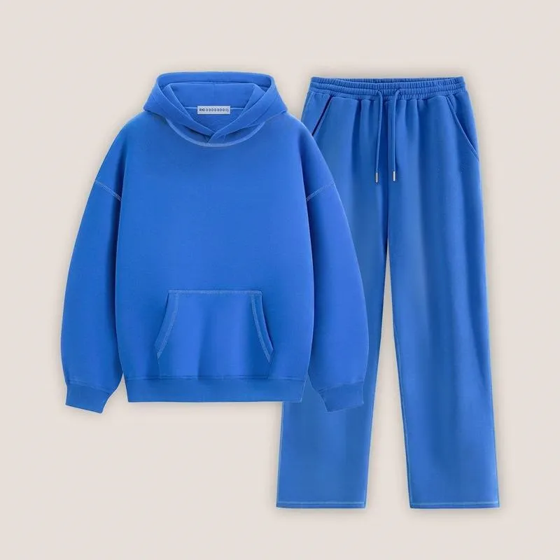 2 Piece Outfits Lounge Hoodie Sweatsuit Sets Unisex