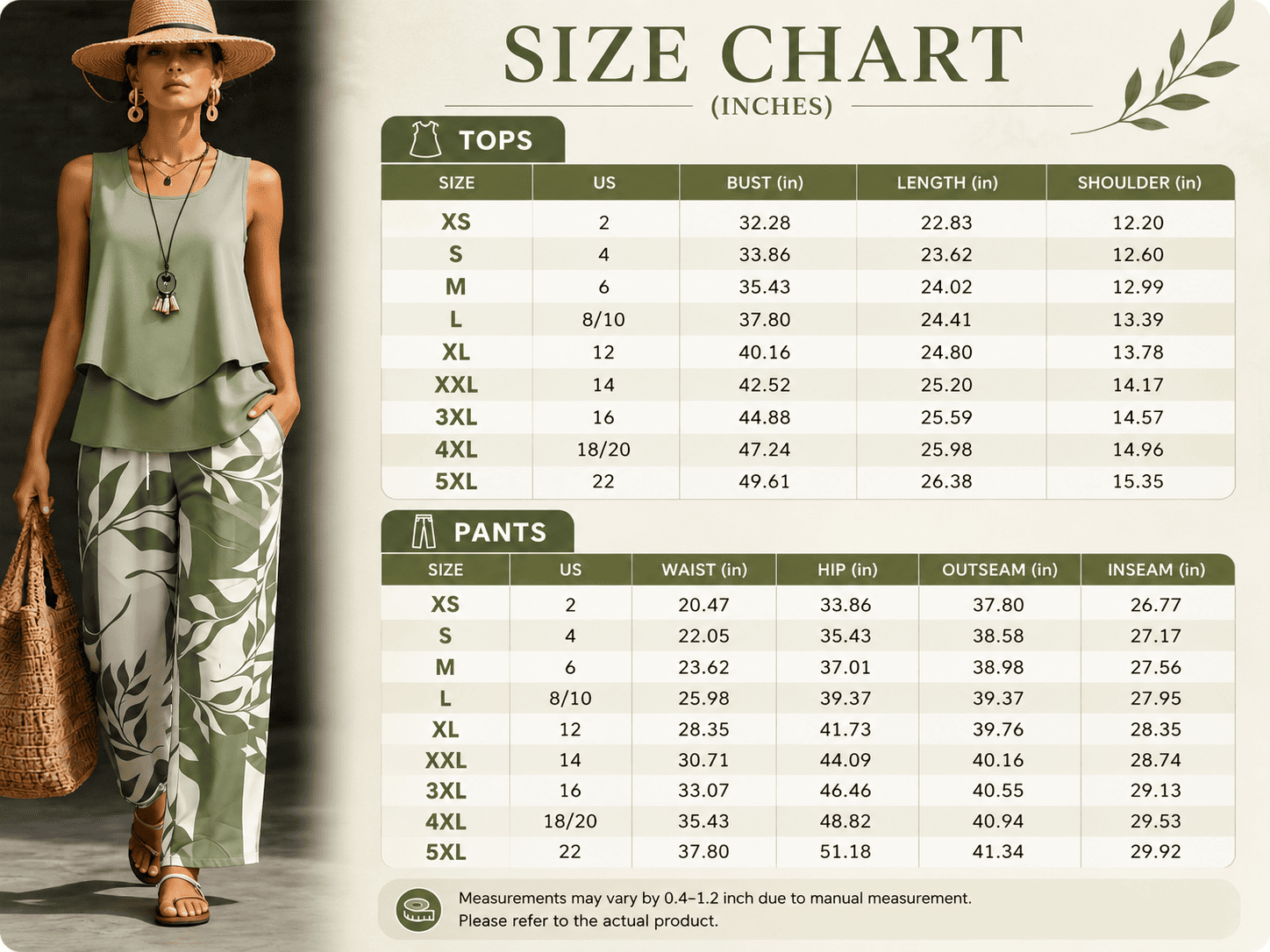 Women’s Casual Two-Piece Set Featuring A Sleeveless, Flowy Tank Top Paired With High-Waisted Wide-Leg Pants