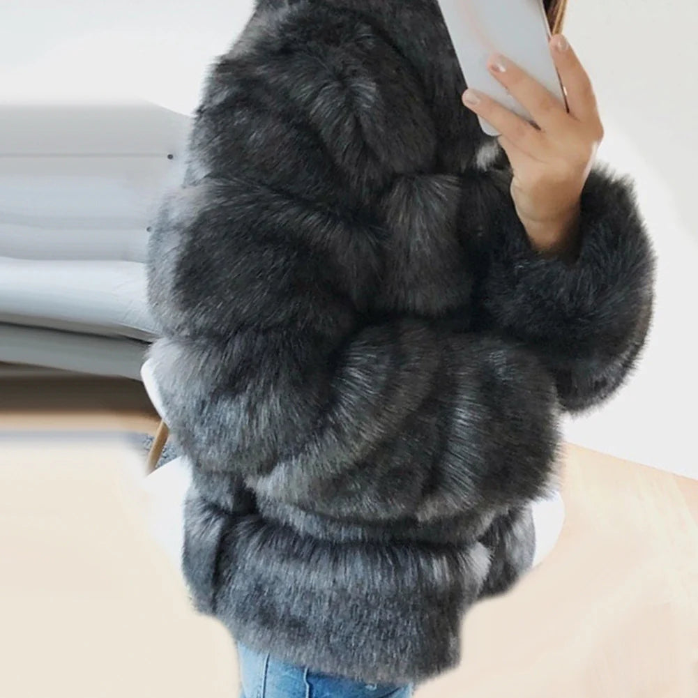 CALINE | Manteau Glamour En Fourrure