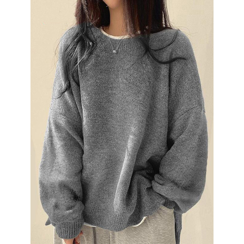 Cozy Split Hem Knit Sweater