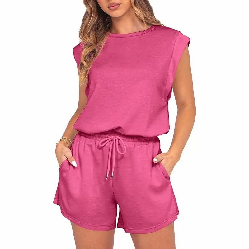 🌞 Adjustable Waist Utility Summer Romper