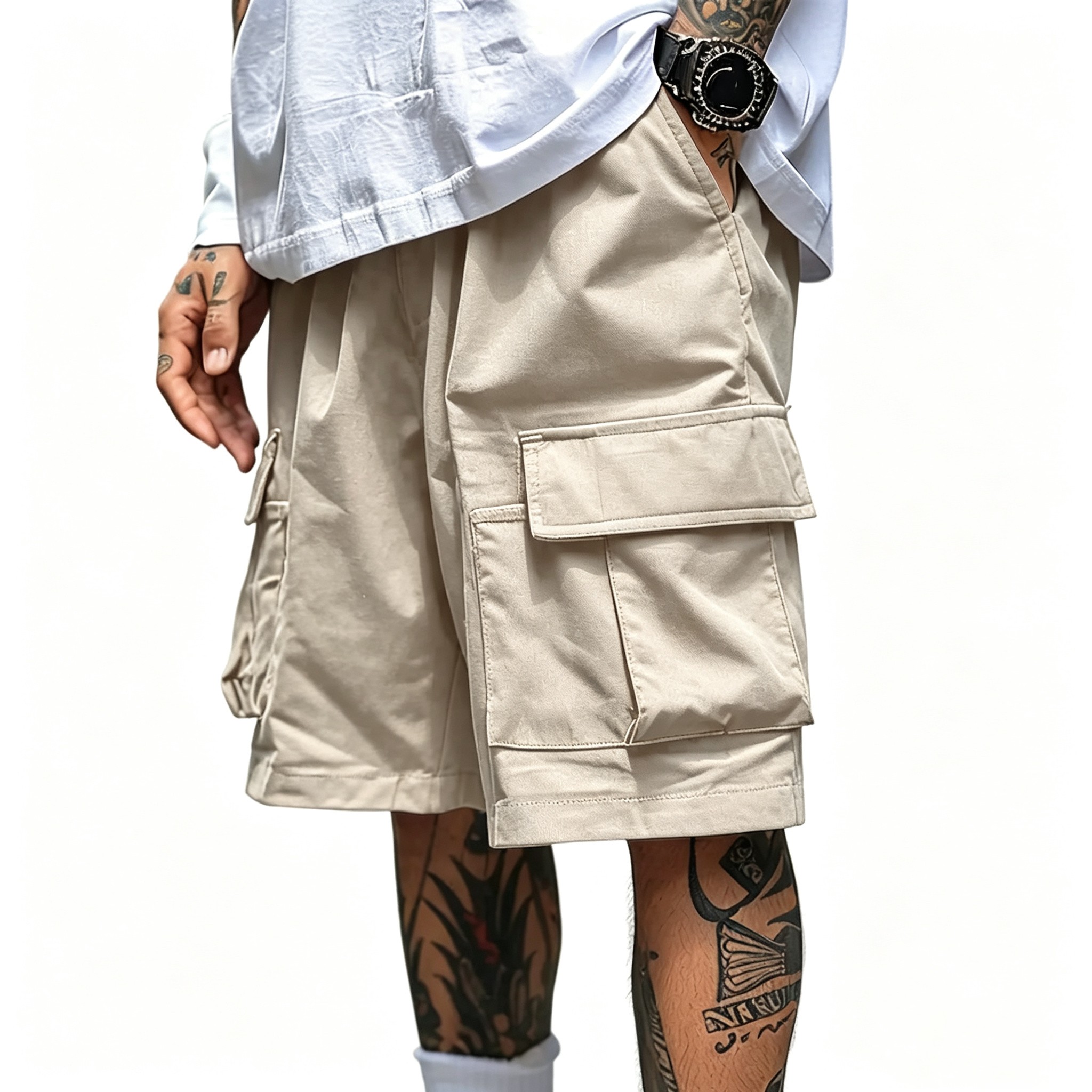 Men's Cargo Shorts - Relaxed Fit Tactical Shorts with Pockets(S-6XL)
