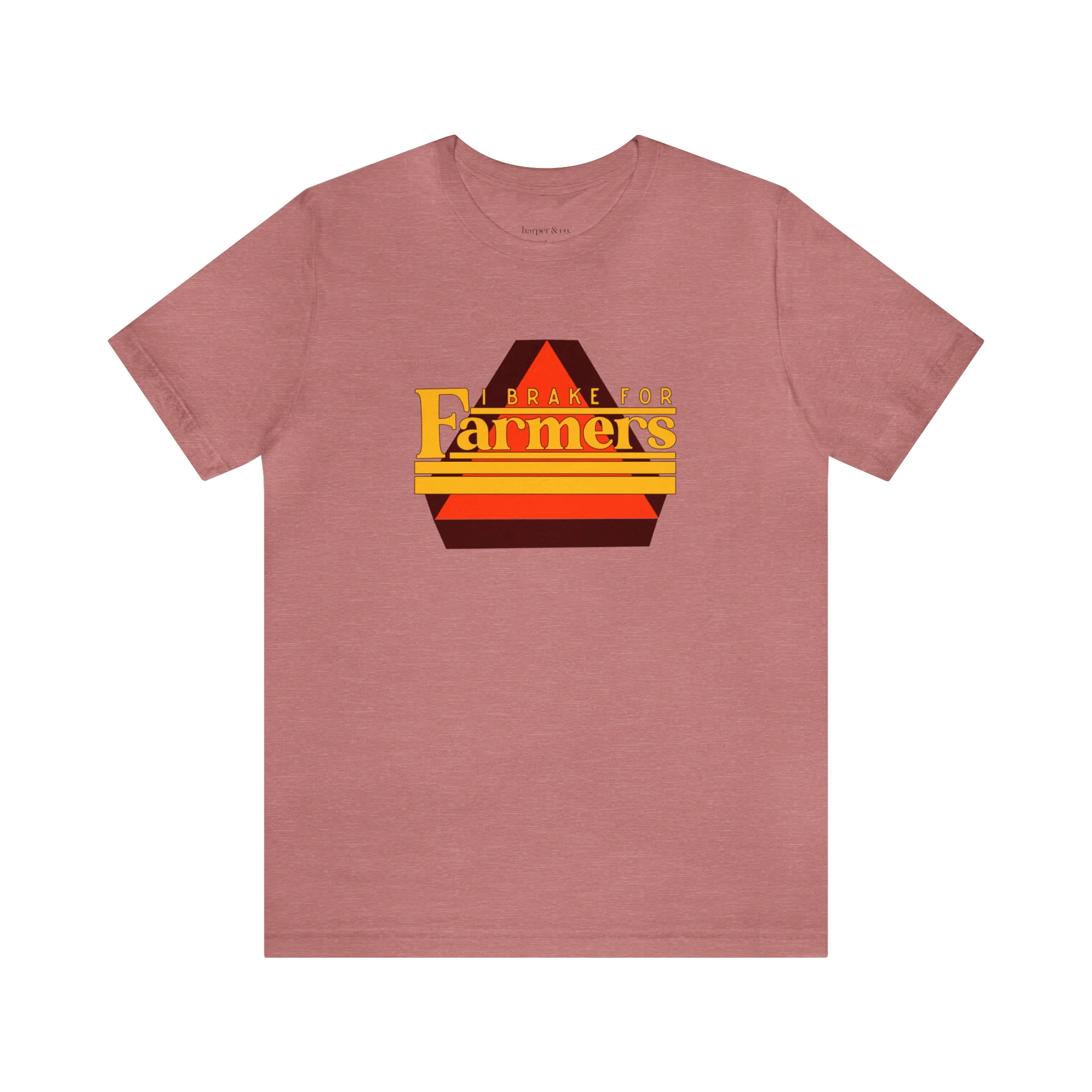 I Brake For Farmers Unisex Jersey Short Sleeve Tee