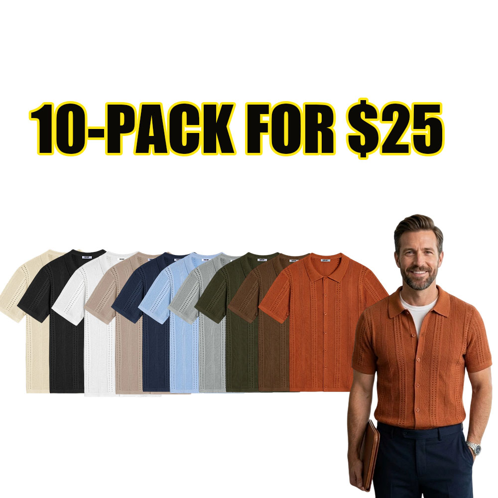 Men's Button Polo Shirt
