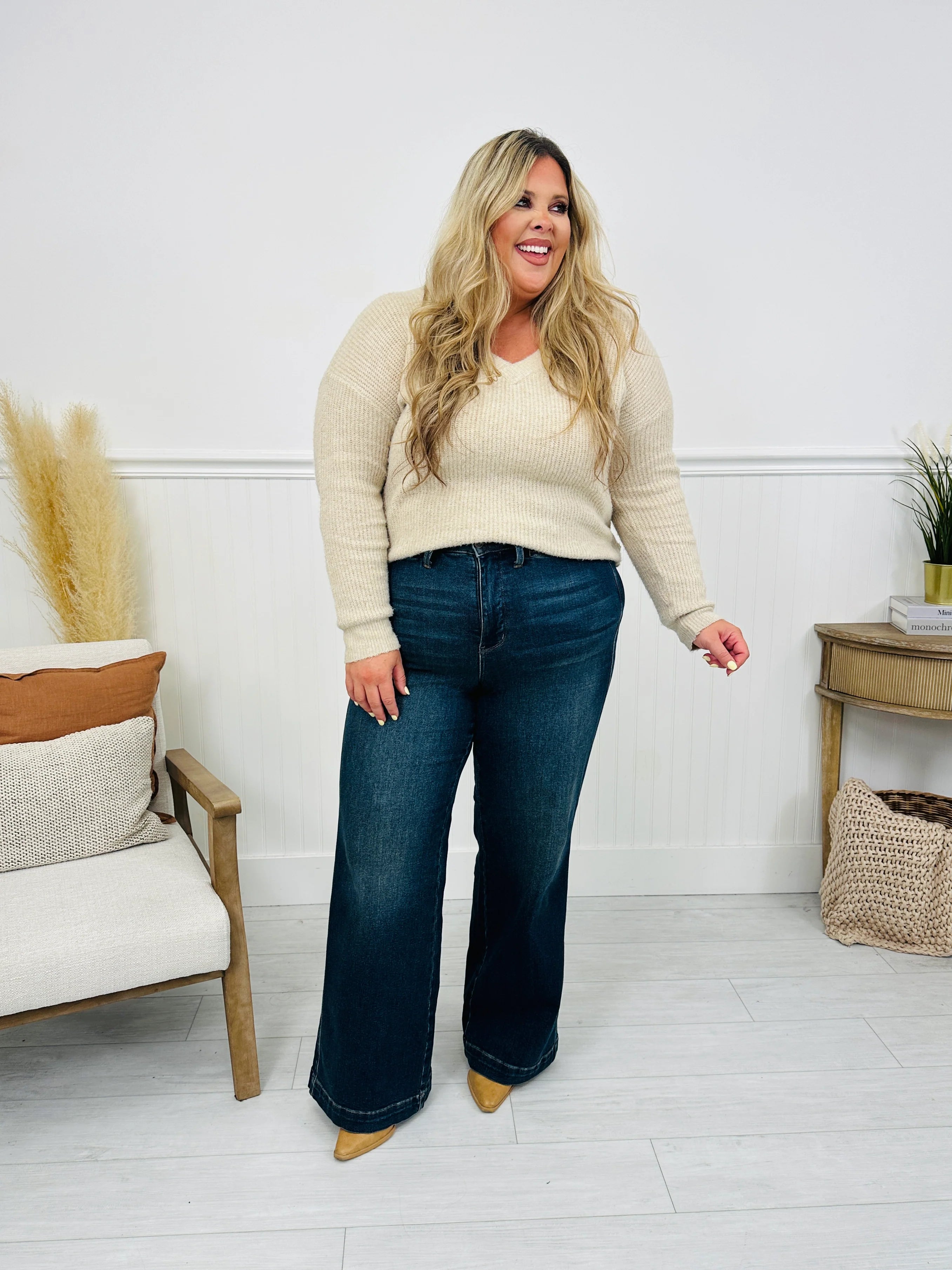 Judy Blue The One For Me Retro Wide Leg Jeans