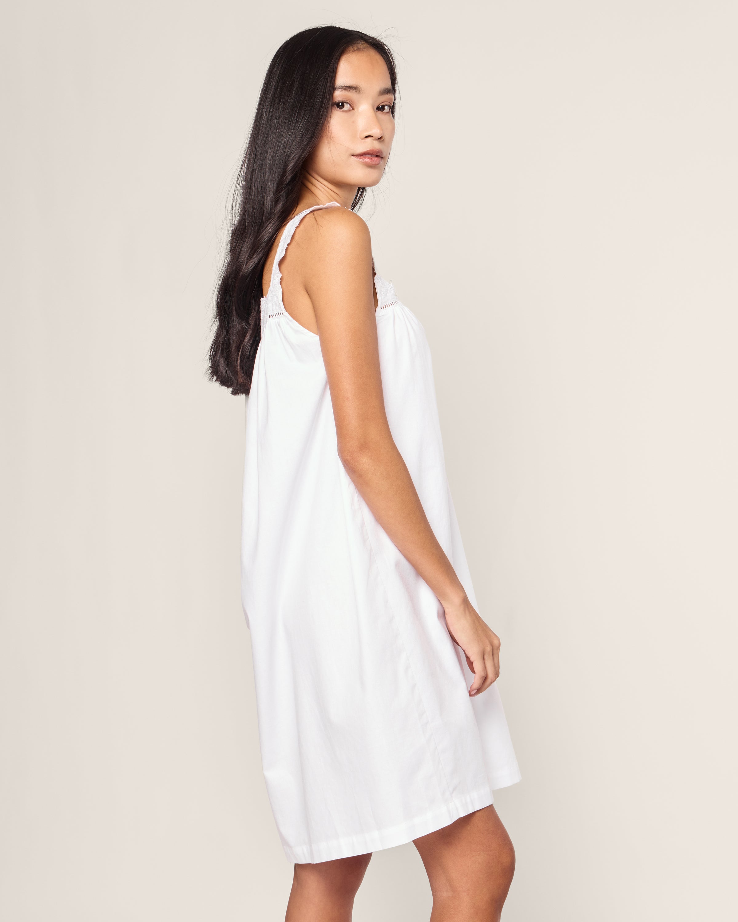 Women's Twill Esme Nightgown in White