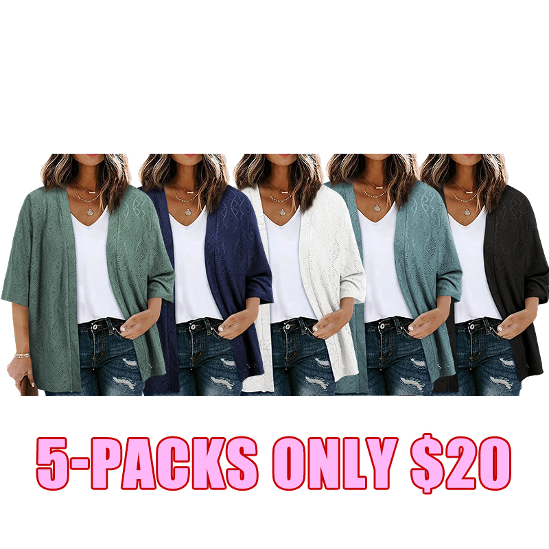 Everyday Lightweight Open-Front Cardigan