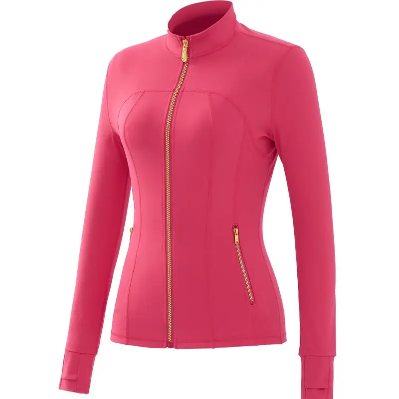 Soft brushed women's sports jacket, 25-inch inseam leggings