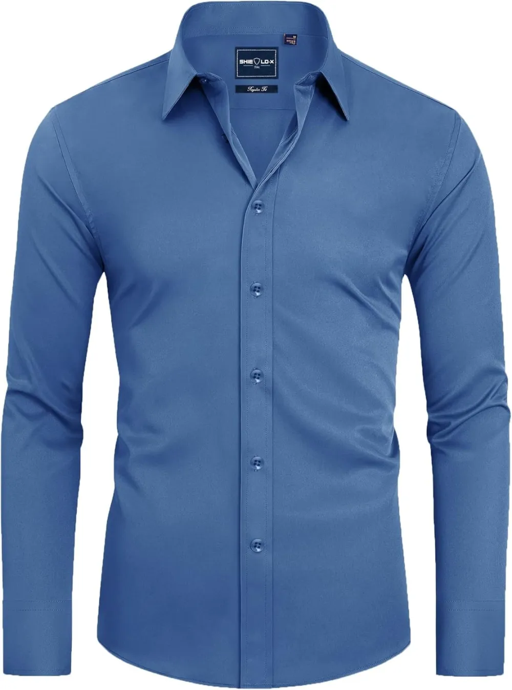 Stain Sheild Dress Shirts for Men Slim Fit Mens Dress Shirts Long Sleeve Button Down Shirt Men Shirts