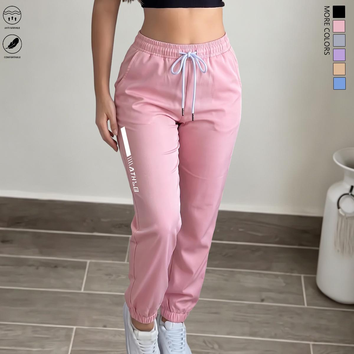 Women's Lightweight Ultra-Thin Straight-Leg Casual Athletic Pants