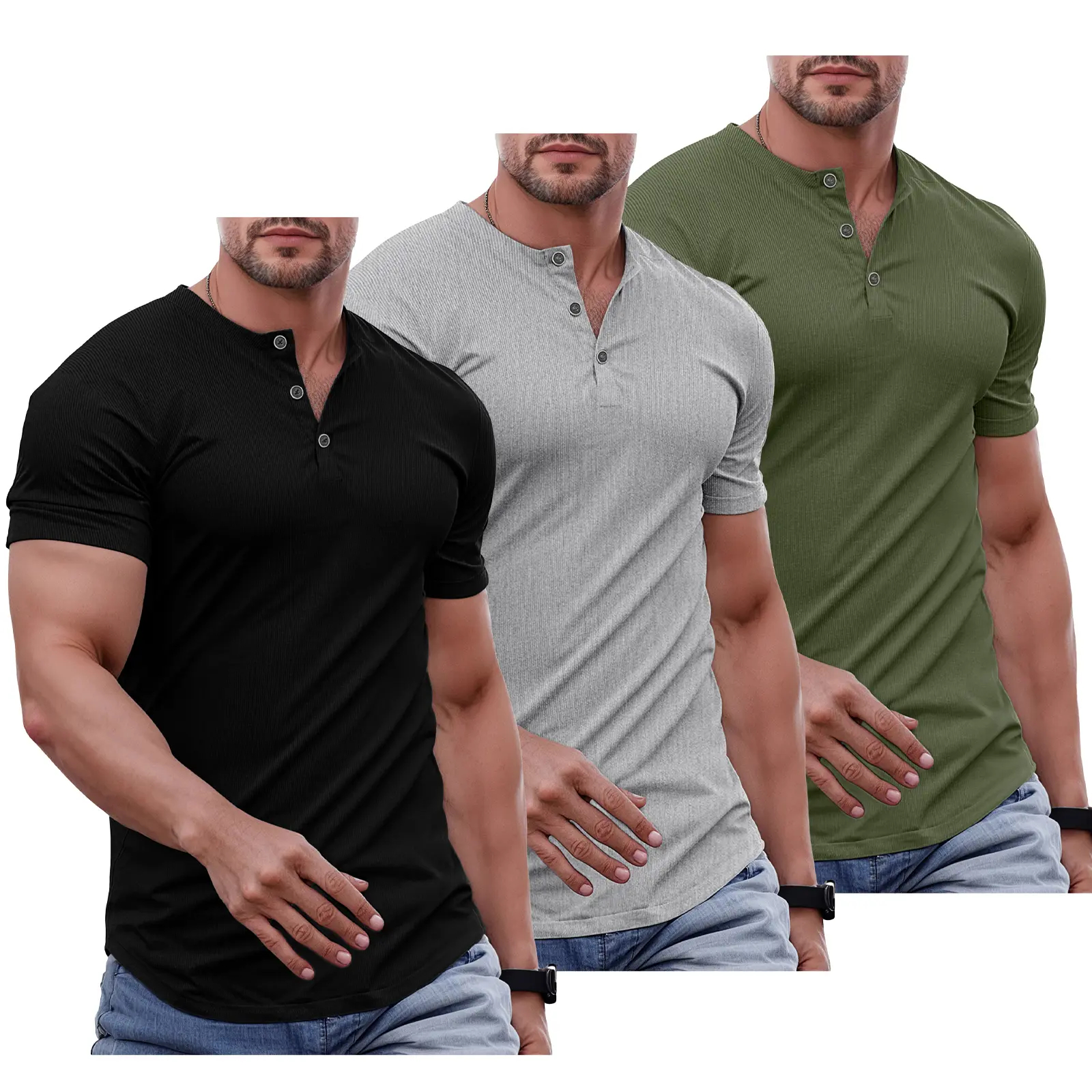Men's Premium Henley Shirt