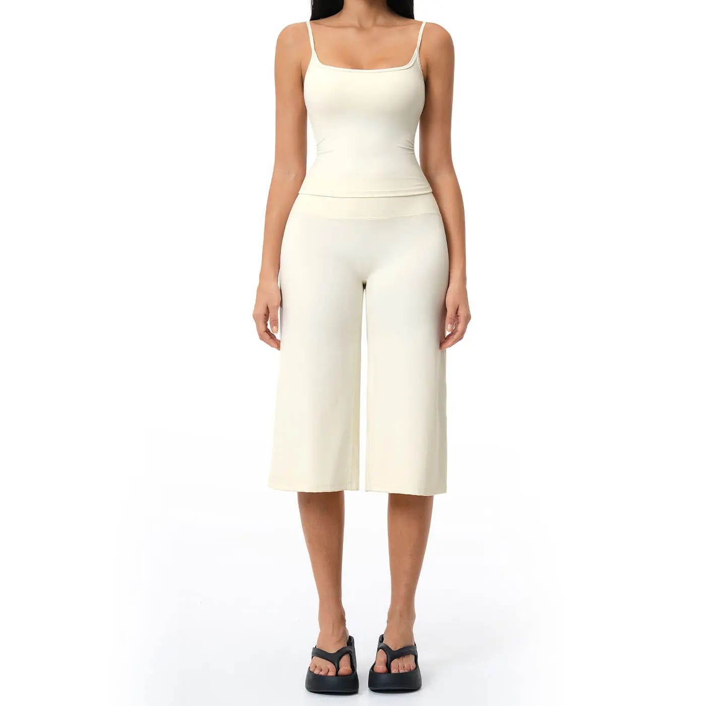 Camisole Top, High-Waisted Quick-Dry Casual Shorts, Running & Outdoor Yoga Outfit