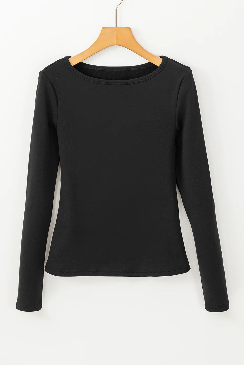 Fleece Lined Slim Fit Long Sleeve T Shirt