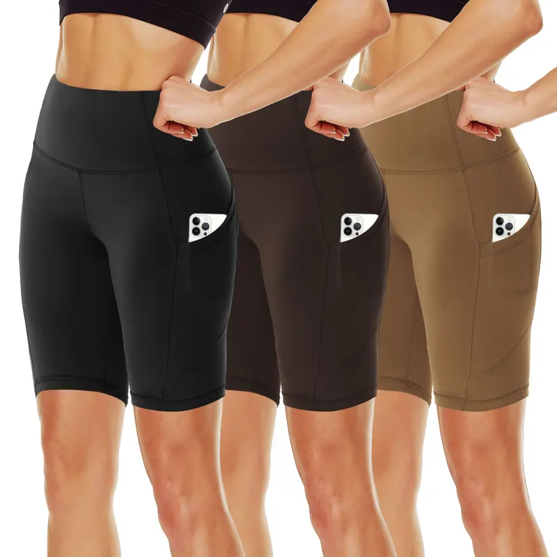 Women's Biker Shorts with Pockets, 11