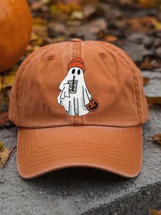 Unisex Halloween Cute Ghost Print Hat
