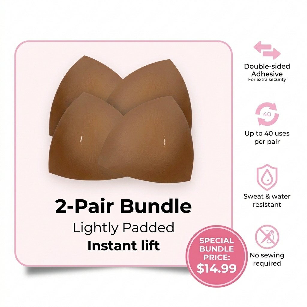 🔥🔥🔥Sticky Bra Inserts That Stay Put – Invisible Lift, No Sewing, Reusable