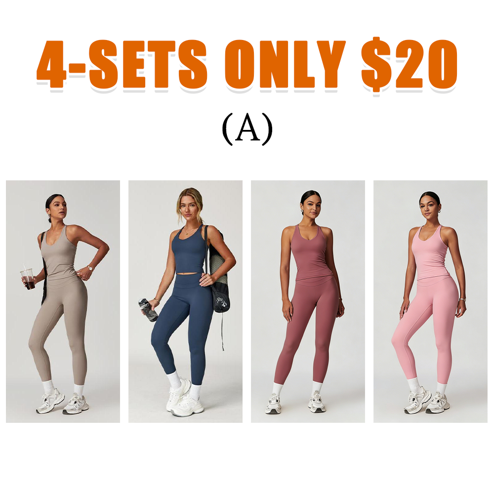Women's Tank Top High Stretch Leggings Two-Piece Set