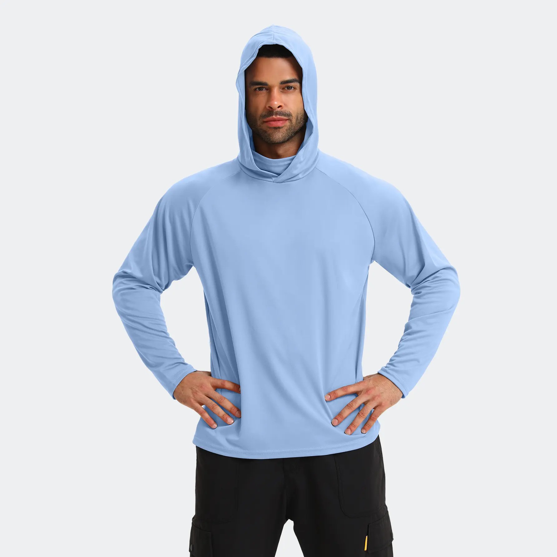 Men's 6-Pack Performance Sun Hoodies with Face Cover – 6 for $22.99