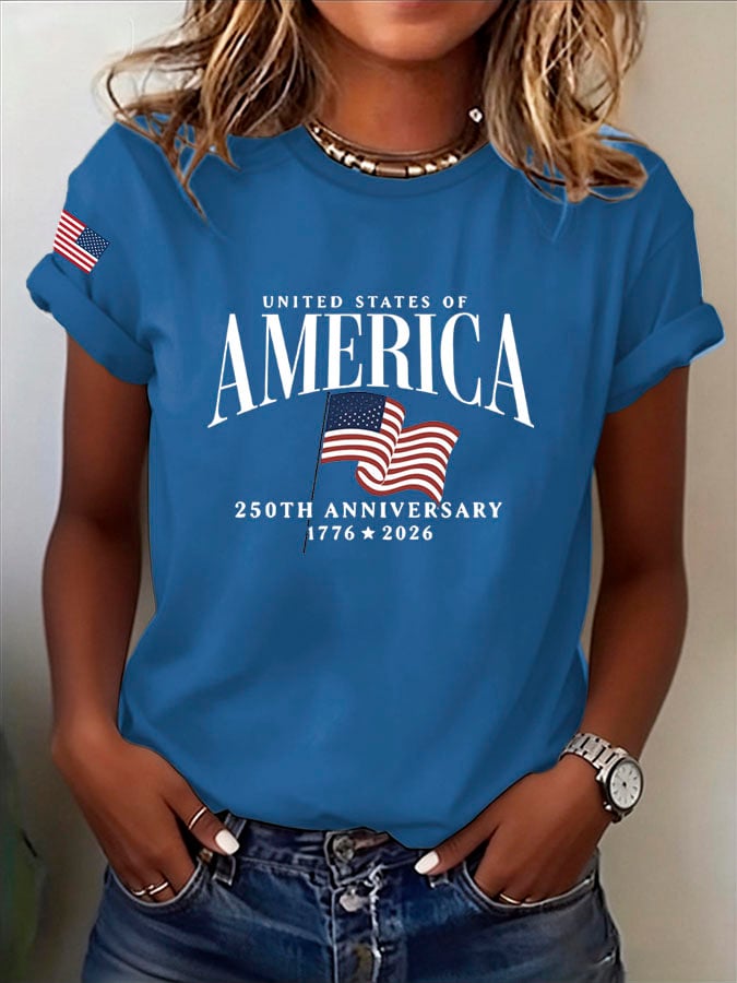 Women's Casual Print Short-Sleeve T-Shirt