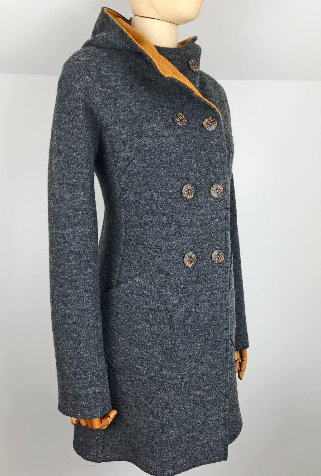 CHARCOAL CAR COAT