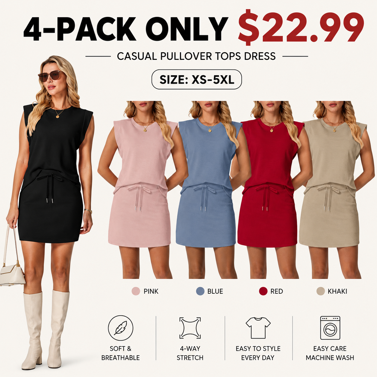 Conjunto de falda de dos piezas para mujer, ideal para el verano.