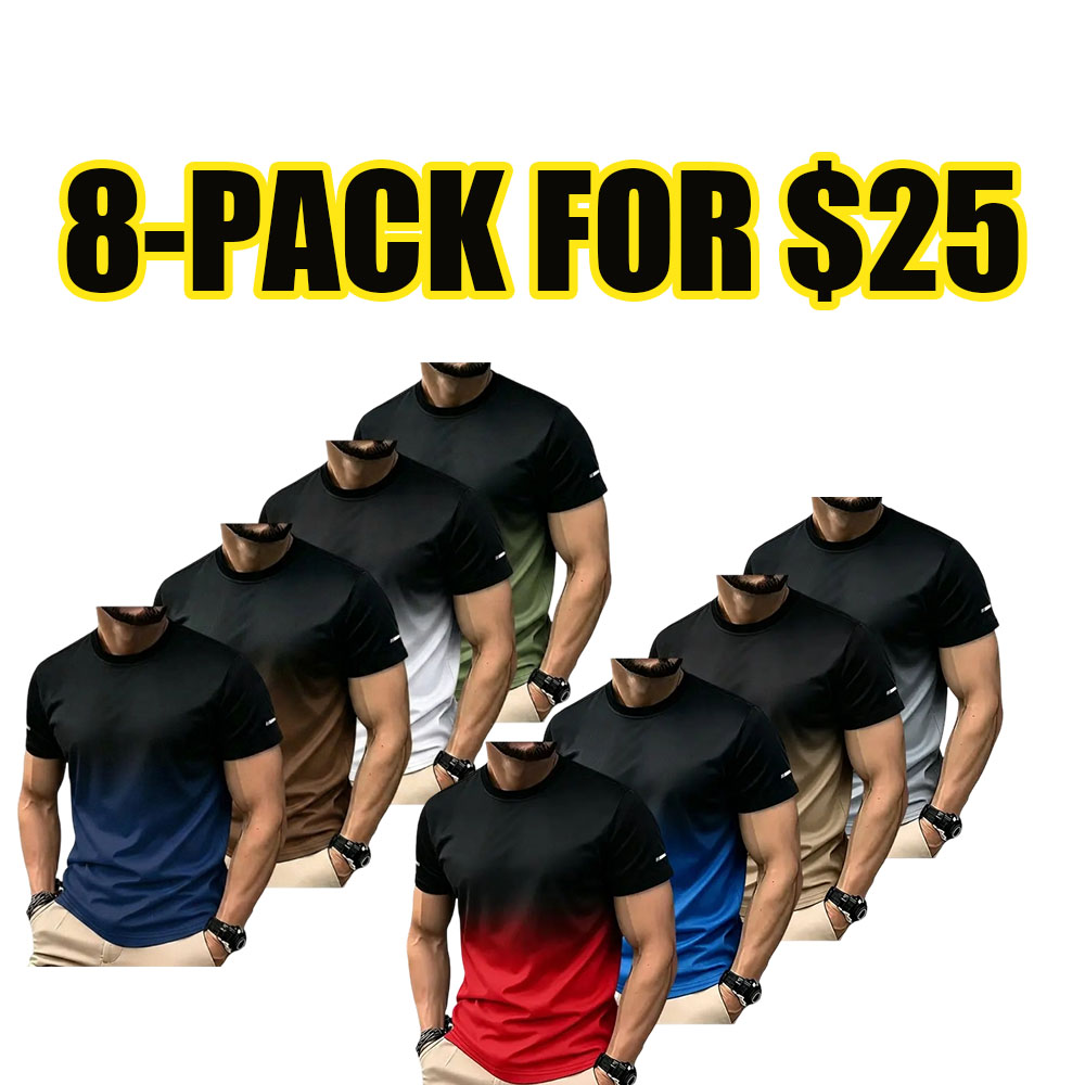 Men's 4-Pack Performance Gradient Tees