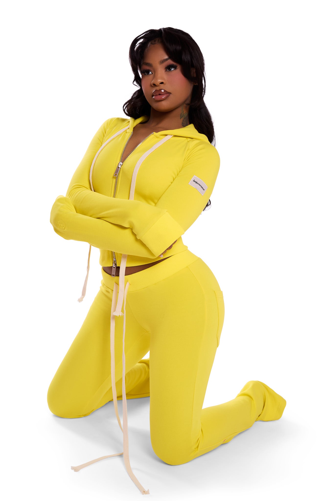BODY KNITWEAR PANTS (YELLOW)
