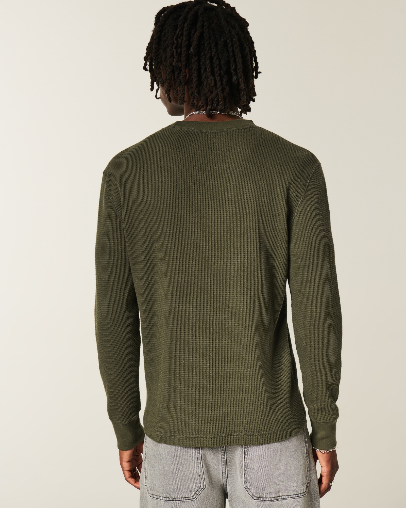 Relaxed Thermal Long-Sleeve Camo Crew Shirt