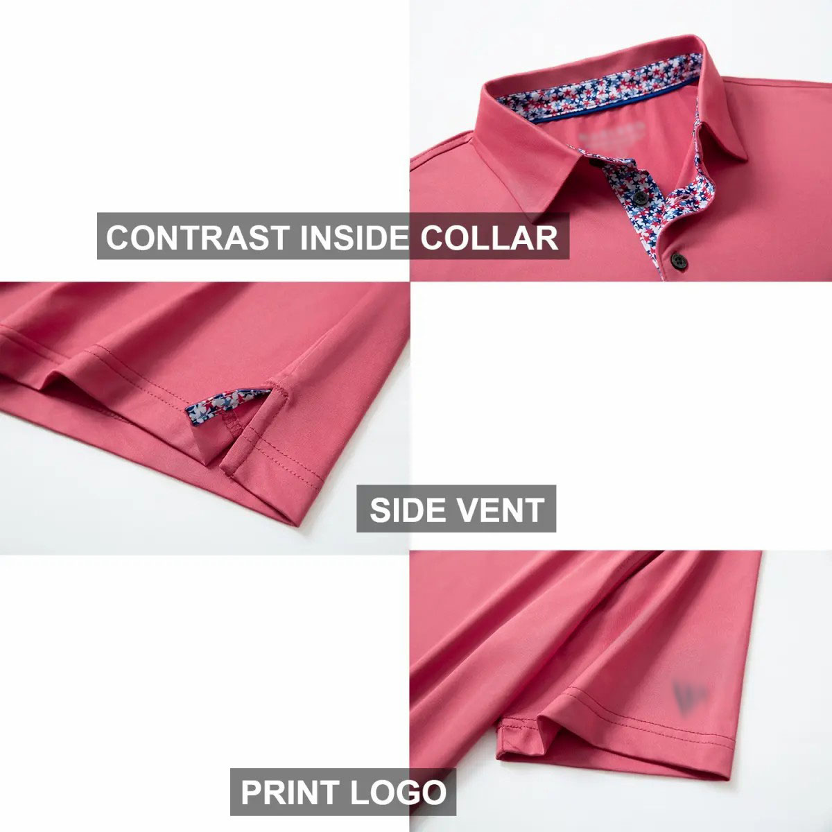 Men's Dry Fit Performance Polo Shirt – Short Sleeve Collared Golf Polo with UPF30+