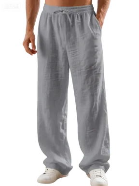 Men's Linen Straight Leg Pants