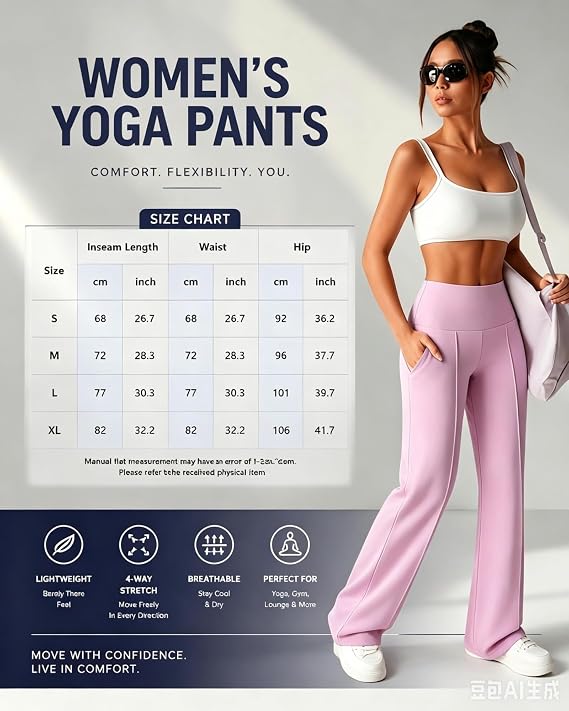 Pantalón Valeria – Tiro Alto Office & Fit