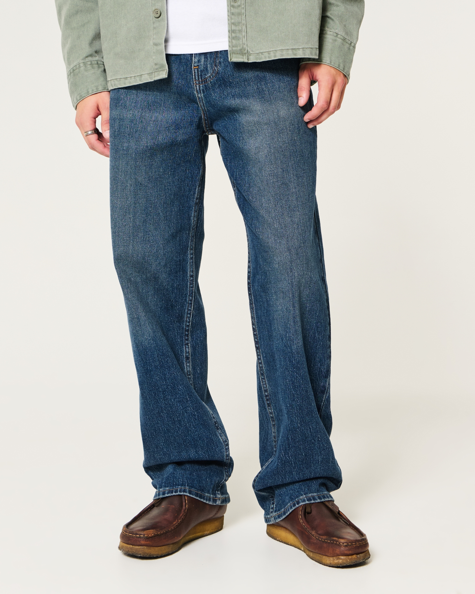 Light Wash Baggy Jeans