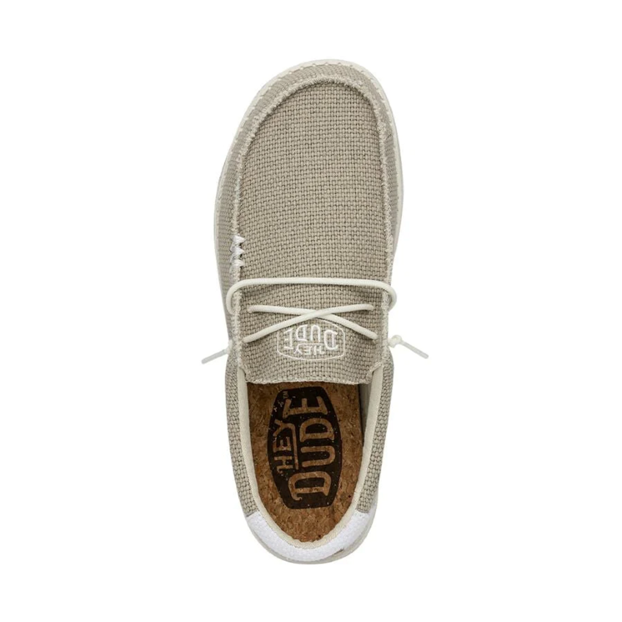 DUDE MEN'S WALLY BRAIDED OFF WHITE - 400031LB