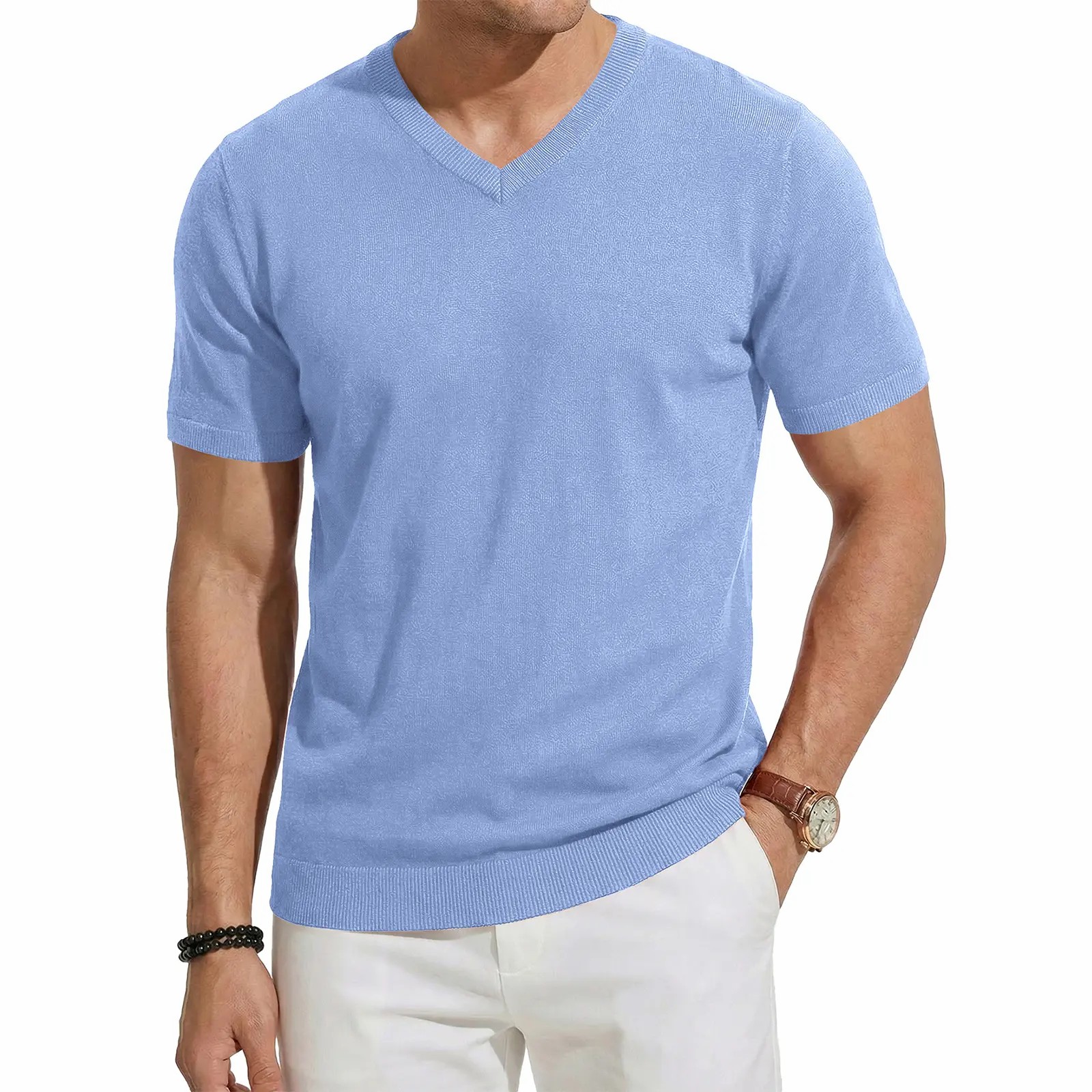 🔥 7-Pack Men's V-Neck Knit Sweaters| Only $24