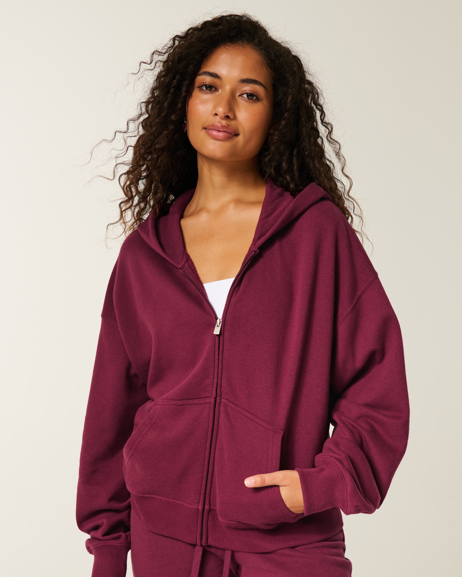 Oversized Zip-Up Hoodie