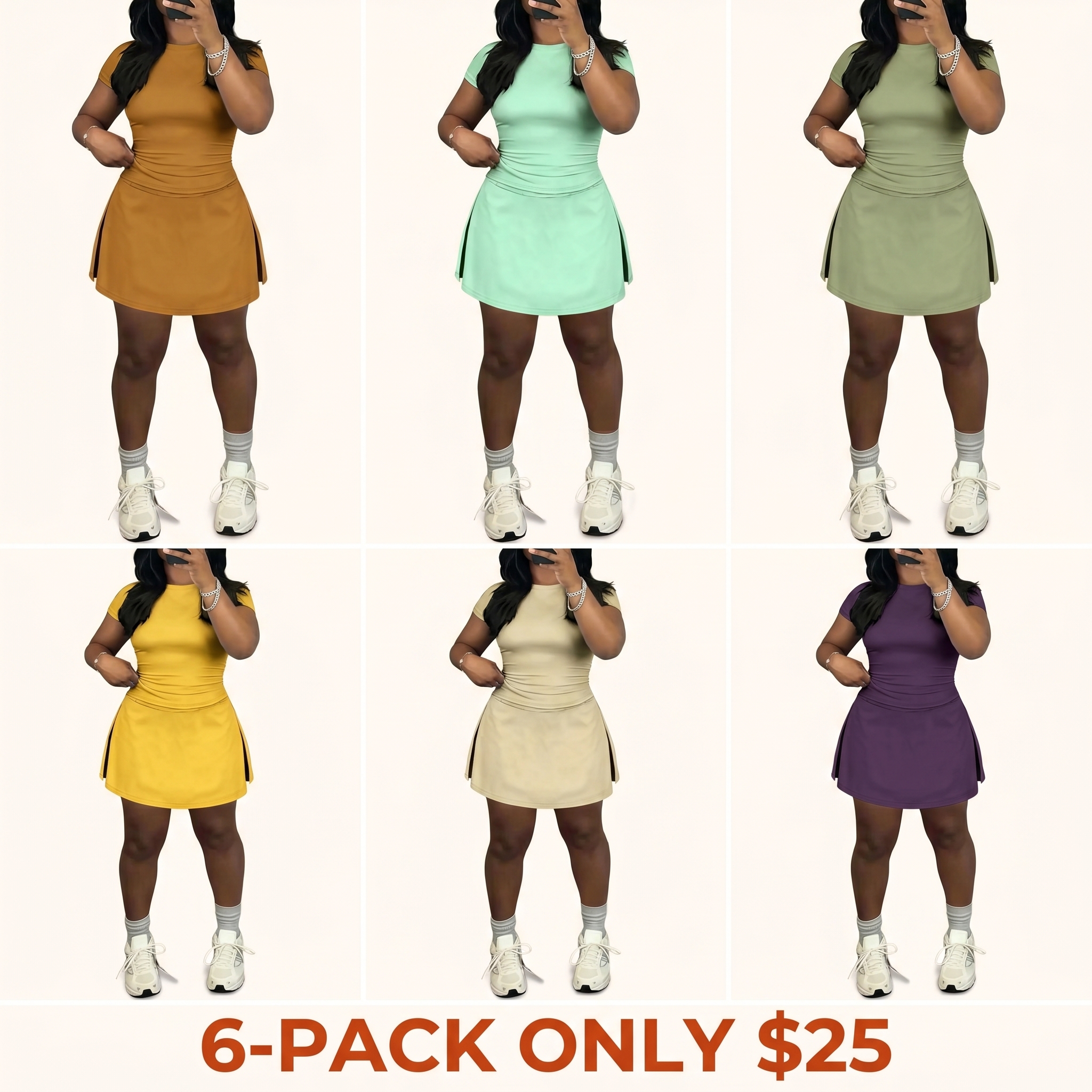 Women's Short-Sleeve Casual Sportswear Set